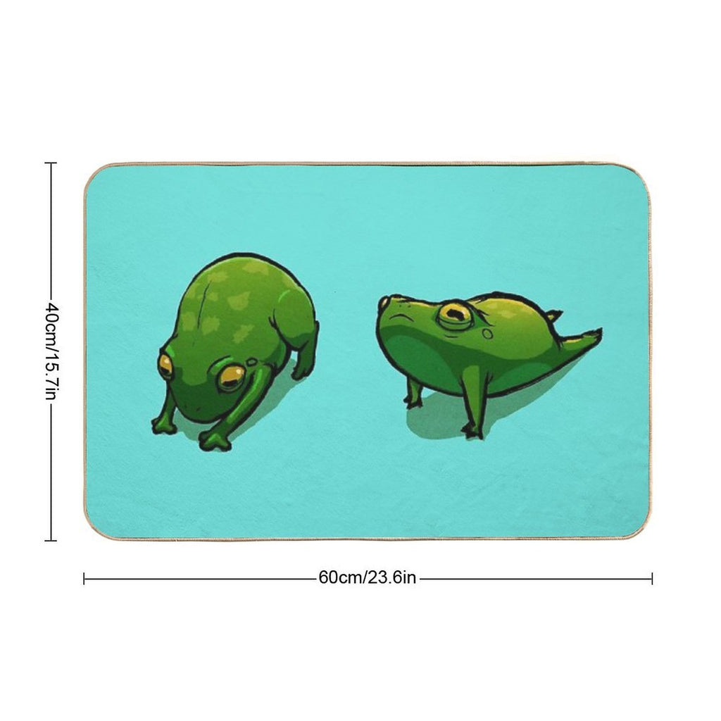 Yoga Frog  Dirt-Trapping Bath Mat