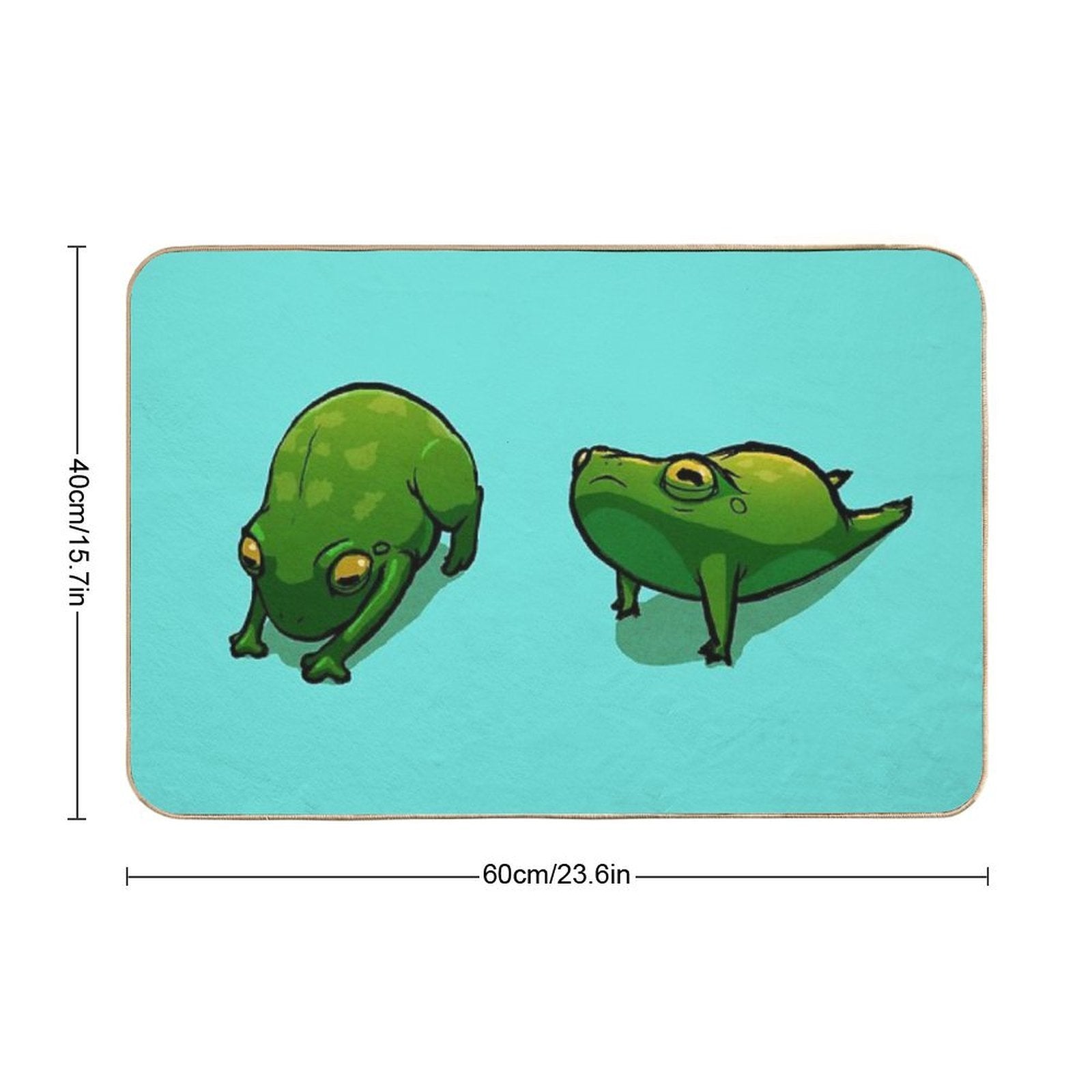 Yoga Frog  Dirt-Trapping Bath Mat