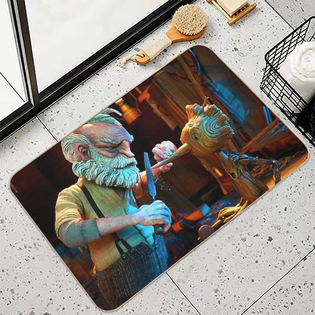 Pinocchio 3 Father And Son 2022 Durable Bath Mat