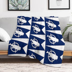 Flag of Nantucket, Massachusetts Plush Throw Blanket