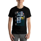 Distress Two Legendary JDM RX-7 Sport Cars Night Drift  Soft T-Shirt