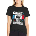 Gamer Back To School Funny Game 1st Grade Kids Boys  High-quality Stitching T-Shirt