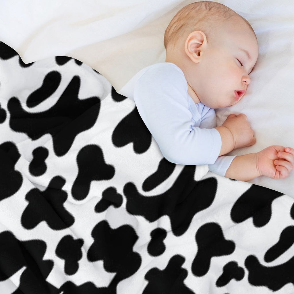 Cow Print Quick-dry Throw Blanket