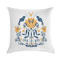 Scandinavian Folk Study 010 Soft Bedroom Essential Throw Pillow