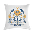Scandinavian Folk Study 010 Soft Bedroom Essential Throw Pillow