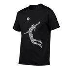 Volleyballn Girl Women Youth Player  Trendy Pattern T-Shirt