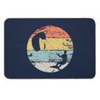 Kite Boarding Kiteboarder Retro Vintage Look Gift  Long-Lasting Bath Mat