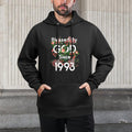 Blessed By God Since 1993 For 30 Years Rose 30th Birthday Kangaroo Pocket Hoodie