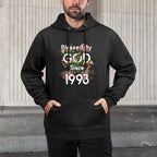 Blessed By God Since 1993 For 30 Years Rose 30th Birthday Kangaroo Pocket Hoodie
