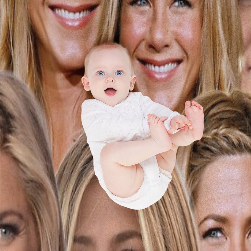 Jennifer Aniston Collage Machine-washable Throw Blanket