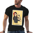 Funny Spanish-Mexican Bingo Gifts for La Gringa - La Gringa  Summer-ready Fabric T-Shirt