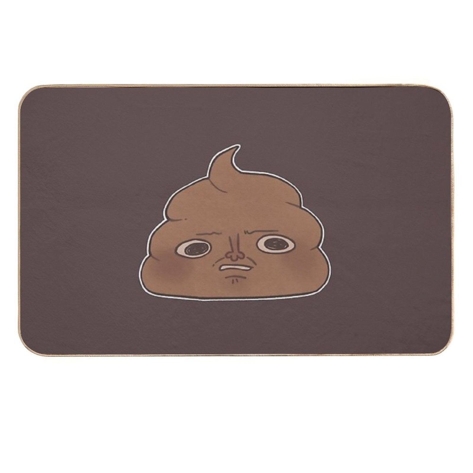 Disgusted Poop  Rapid-Drying Bath Mat