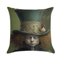 The Mad Hatter - Alice in Wonderland Collection Soft Ultra-Soft Texture Throw Pillow
