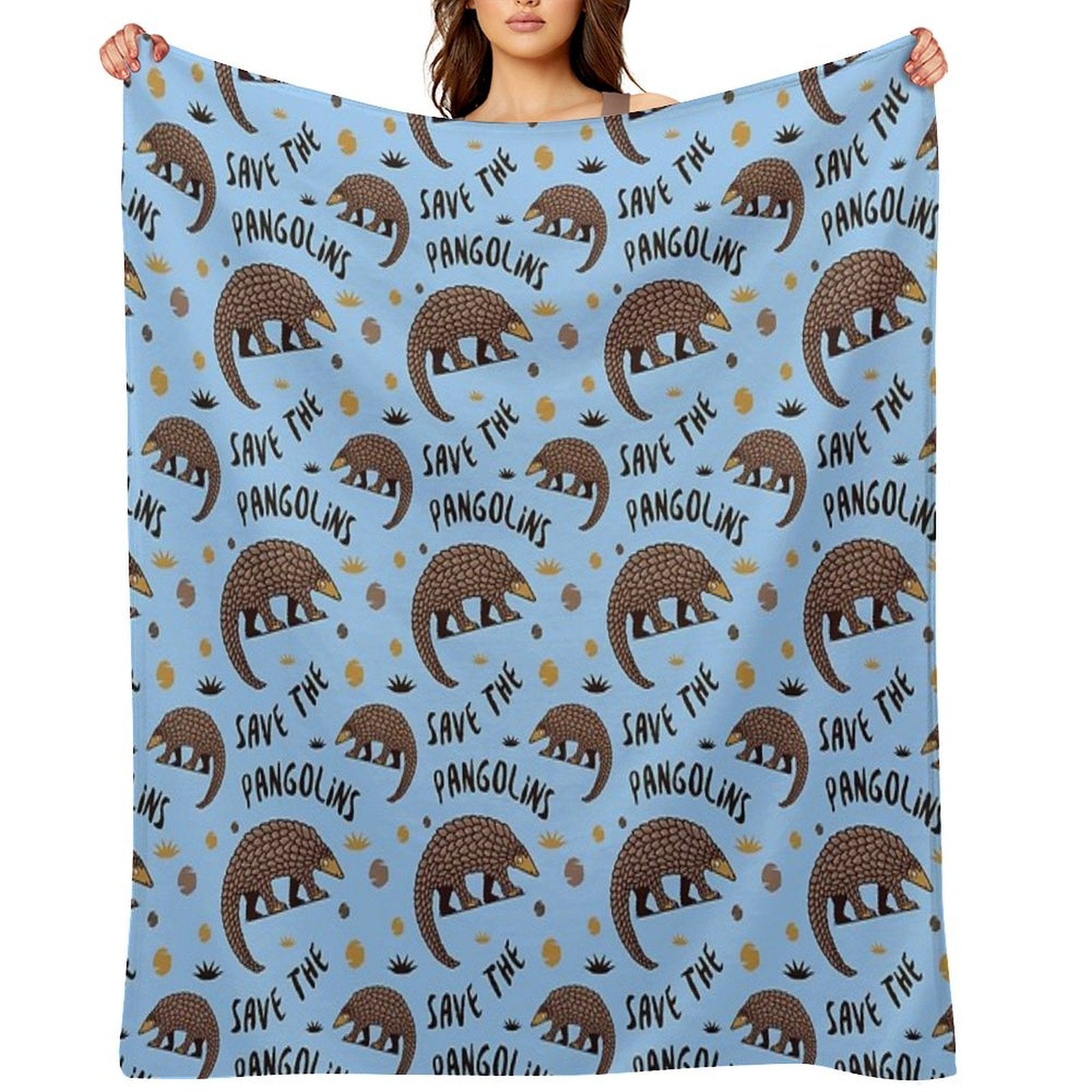 Endangered Pangolin - Save The Pangolins Premium Throw Blanket