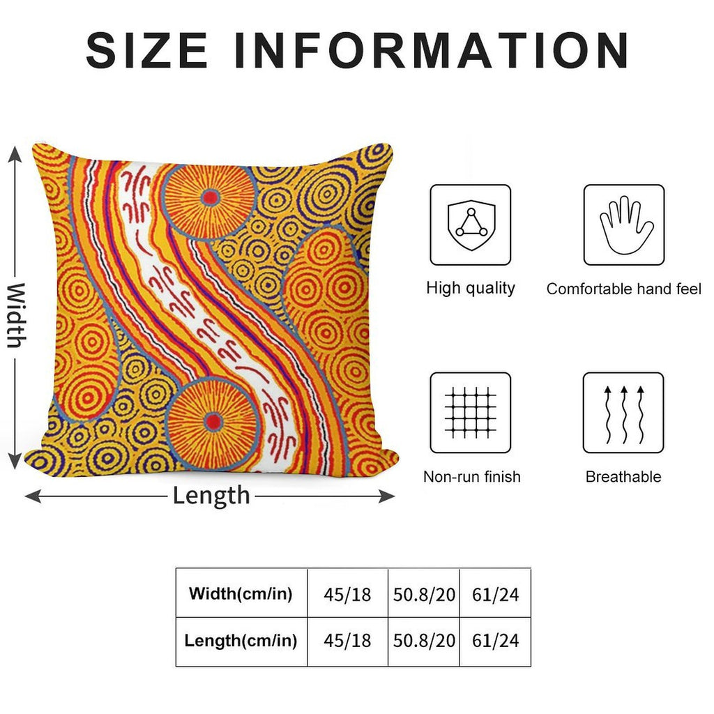 Australian Aboriginal Art Soft Home Decor Throw Pillow
