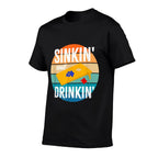 Sinkin And Drinkin Cornhole Sinking Drinking Funny Cornhole  Lightweight T-Shirt