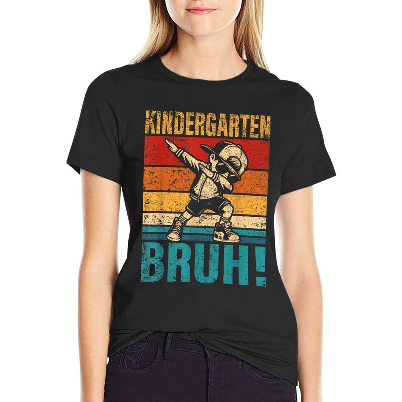 Kindergarten Bruh Dabbing Boy Kindergarten Squad Boy Student  Durable T-Shirt