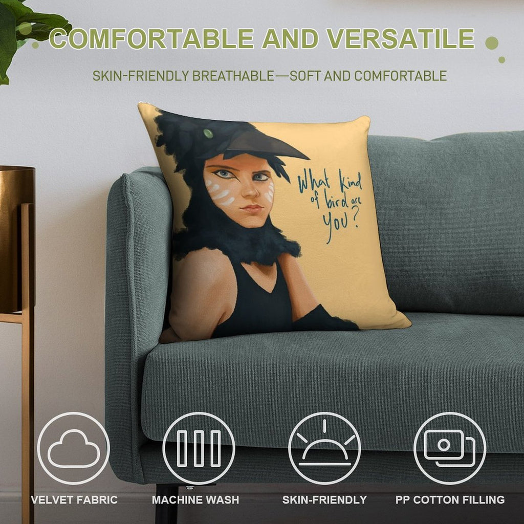 What Kind of Bird Are You Soft Gift Ready Throw Pillow