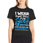 I Wear Light Blue For My Brother Prostate Cancer Awareness  Eco-friendly Material T-Shirt