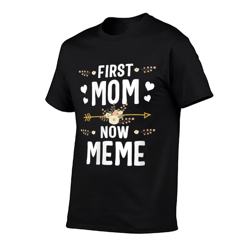 Womens First Mom Now Meme Mothers Day Gifts New Meme  Heathered Texture T-Shirt
