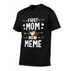 Womens First Mom Now Meme Mothers Day Gifts New Meme  Heathered Texture T-Shirt