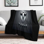 Tesla Logo All-season Throw Blanket