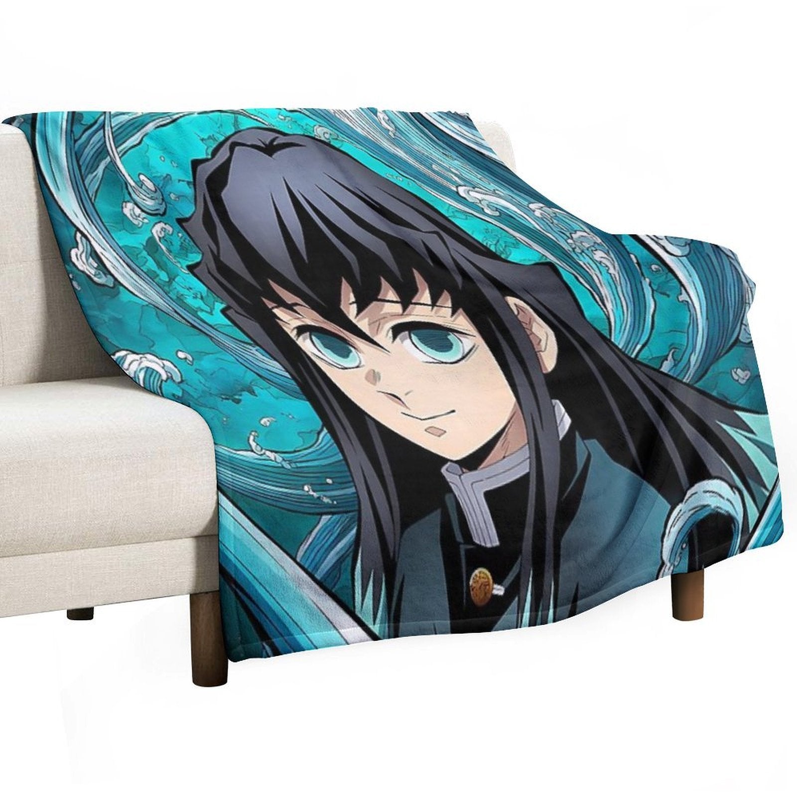 Muichiro Tokito - 18 Wrinkle-free Throw Blanket