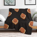 Beans On Toast Baked Beans Classic British Food Sustainable Throw Blanket