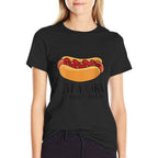 Womens Just A Girl Who Loves Hotdogs Funny Hot Dog Girl  Easy-care T-Shirt