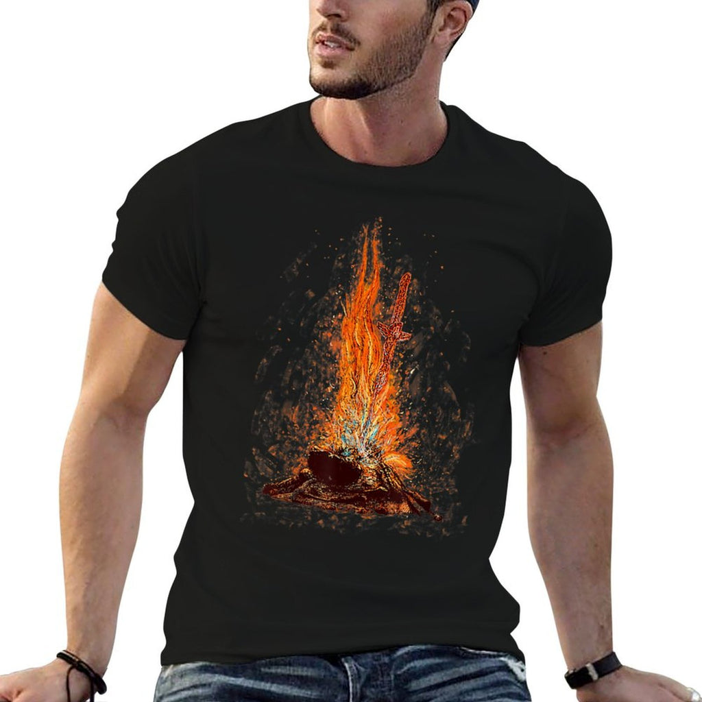 Retro Basic Bonfire Of Souls Funny Flame Sword  Classic T-Shirt