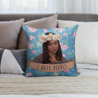 I Hate People - April Ludgate Soft Style Accent Throw Pillow