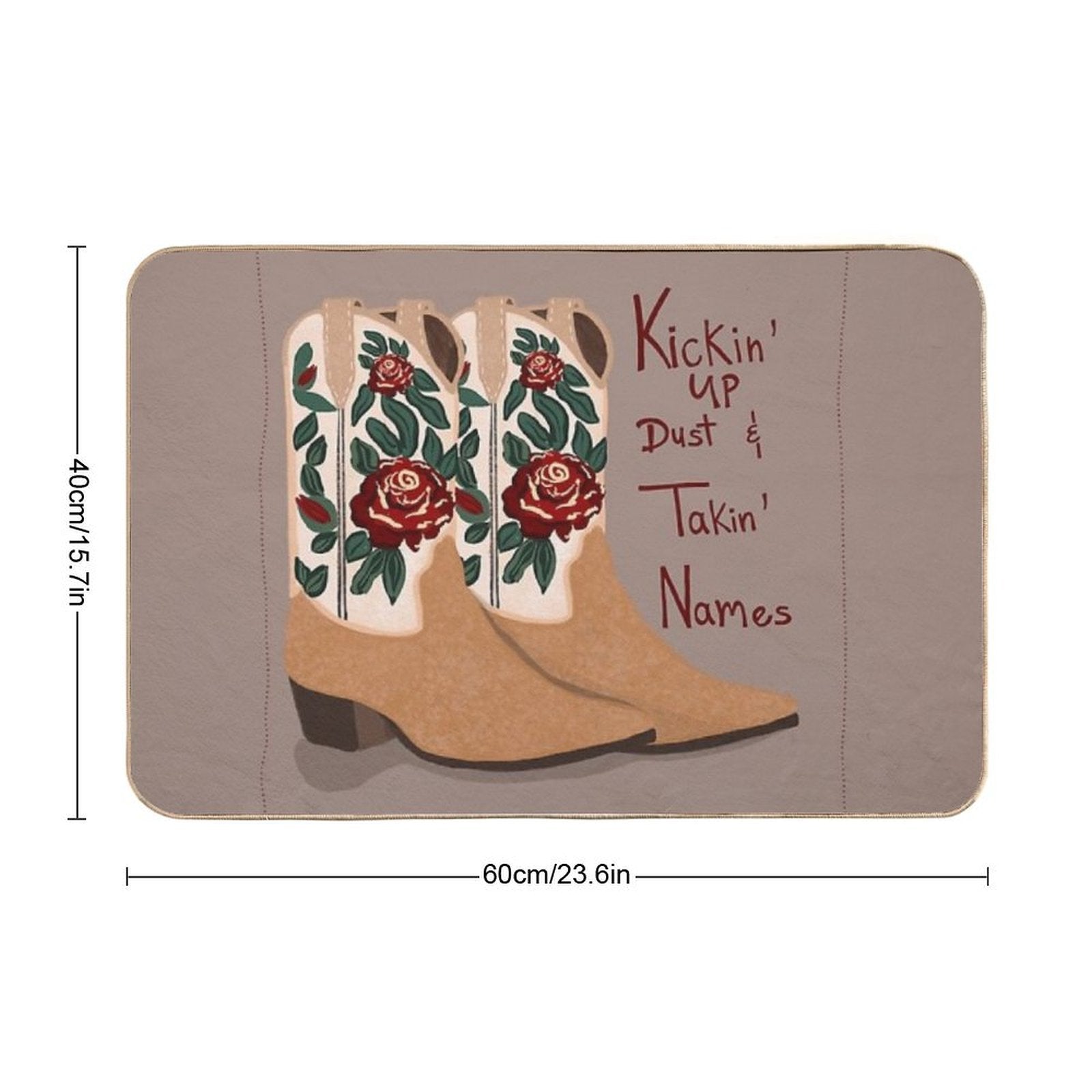 Kickin’ Up Dust  Pet-Safe Bath Mat