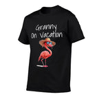 Granny On Vacation Funny Flamingo Beach Getaway Grandma  Stretchy T-Shirt