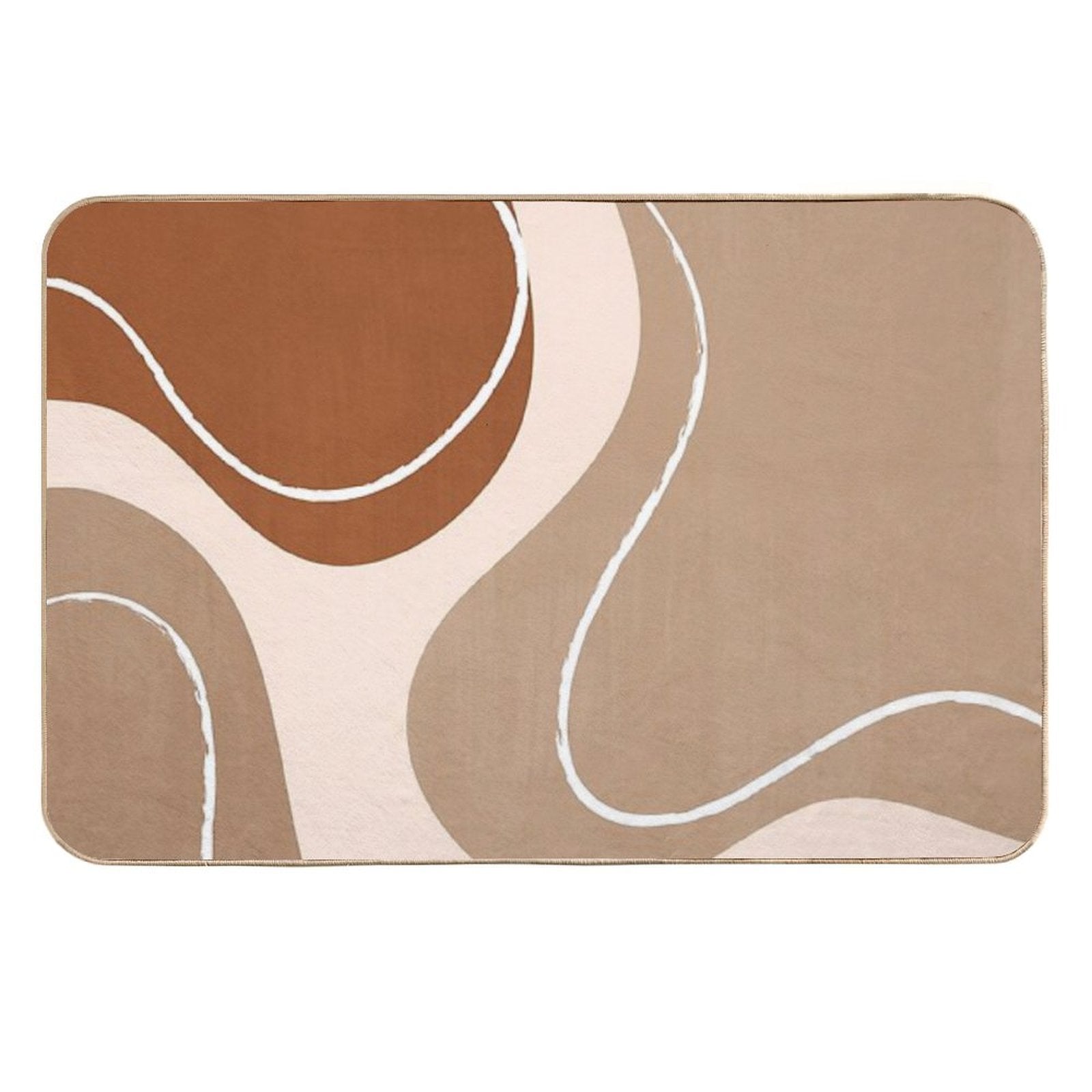 Abstract Minimalist  Rapid-Drying Bath Mat