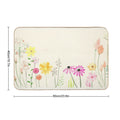 Country Cottage Flowers  Easy To Clean Bath Mat
