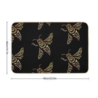 The Golden Bee Flies  Multi-Purpose Bath Mat