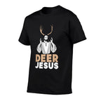 Funny Jesus Christian Meme - Dear Jesus Deer Jesus  Stretchy T-Shirt