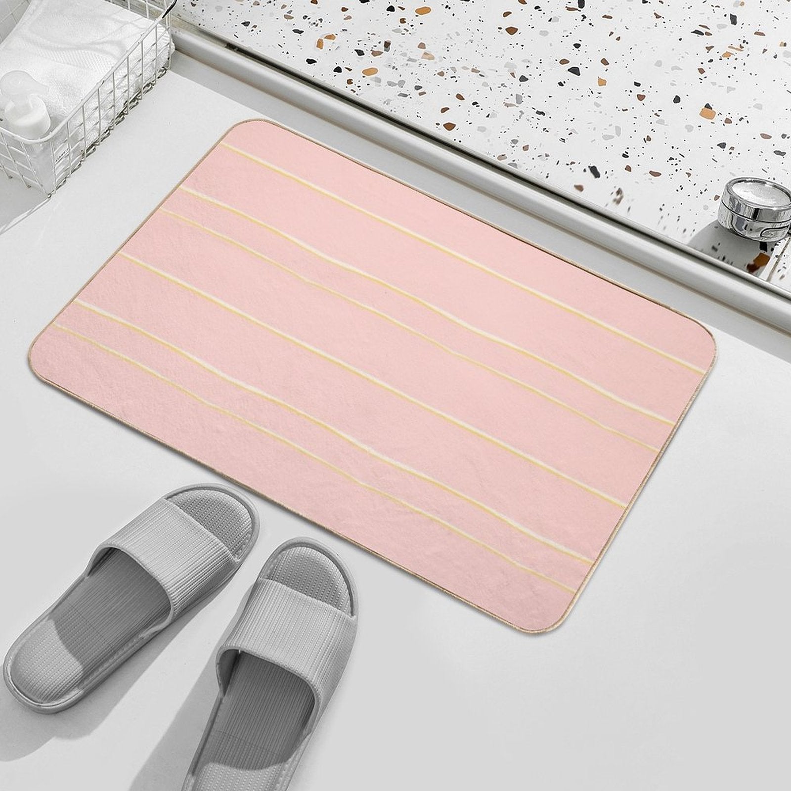 Sunbeam Lines  Easy Maintenance Bath Mat