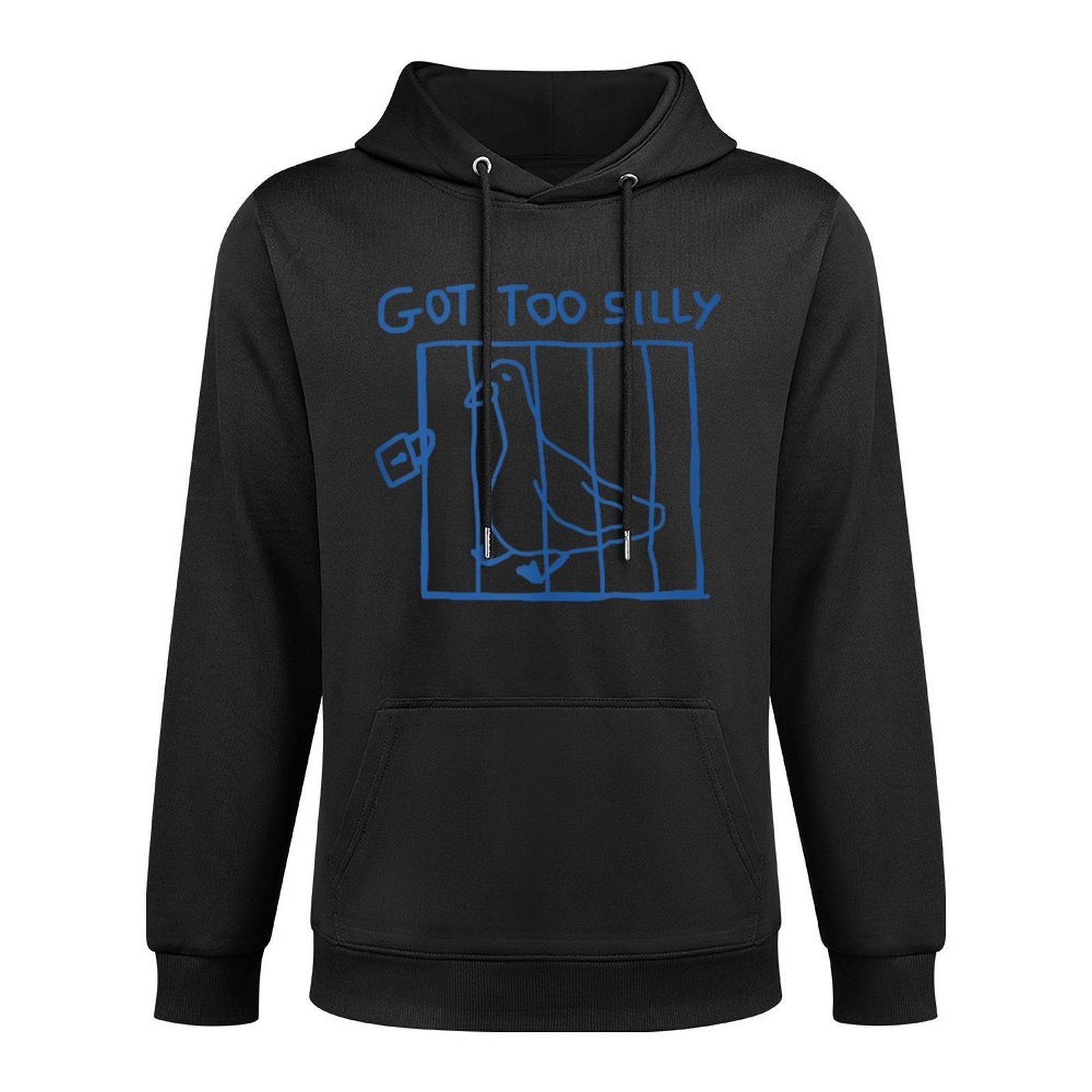 Got Too Silly Meme Silly Goose Funny Kangaroo Pocket Hoodie