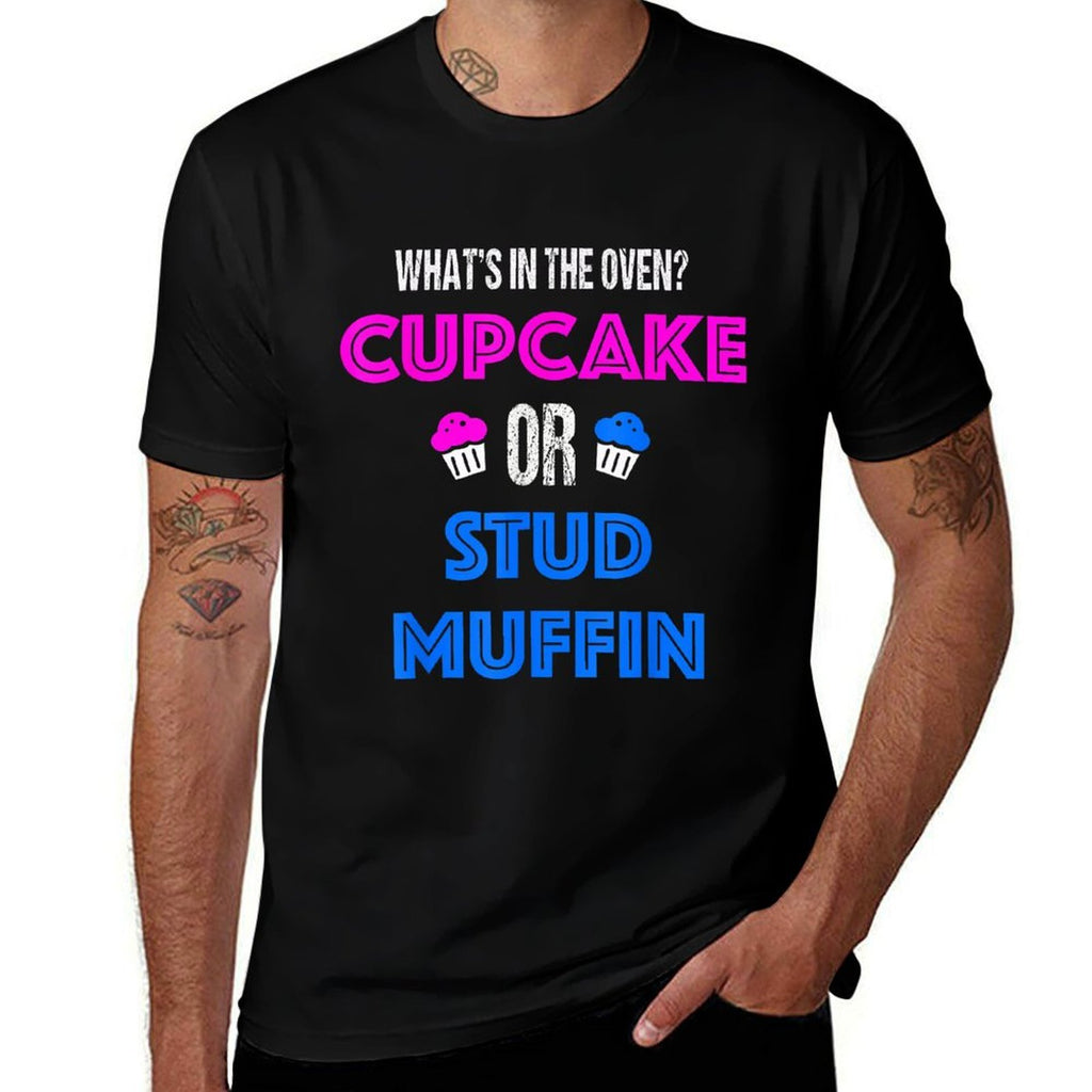 Funny Gender Reveal Party  Cupcake Or Stud Muffin  Affordable Price T-Shirt
