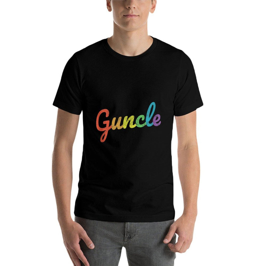 Fabulous Guncle LGTBQ - New Baby Gay Uncle Rainbow  Fade-proof Color T-Shirt