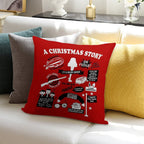 Christmas Story Quotes Soft Ultra-Soft Texture Throw Pillow