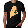 Original Maine State Gift Northern New England Dirigo  Cotton T-Shirt