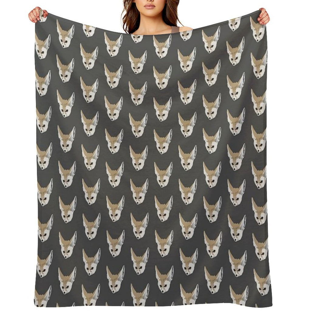 Fennec Fox Travel-friendly Throw Blanket