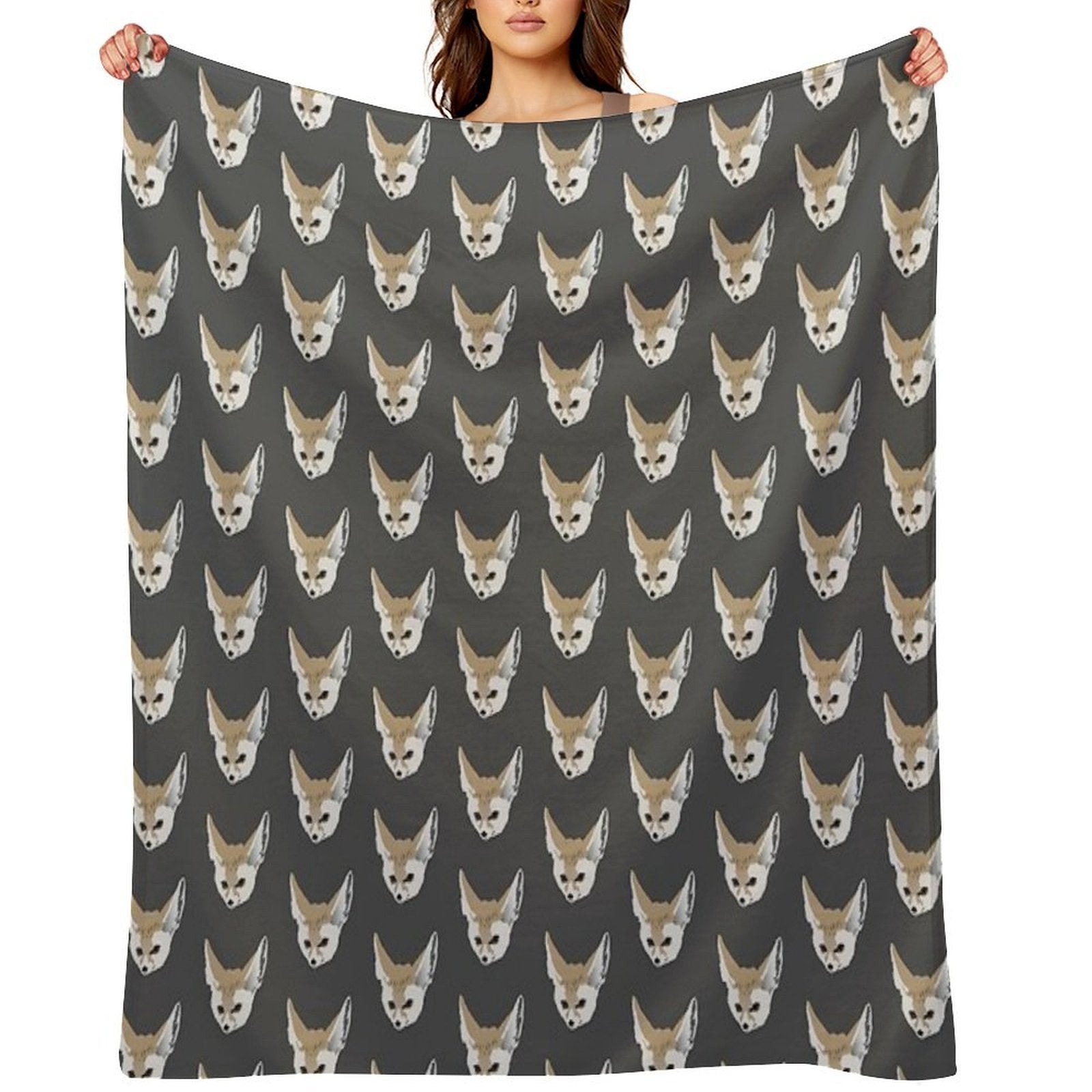 Fennec Fox Travel-friendly Throw Blanket