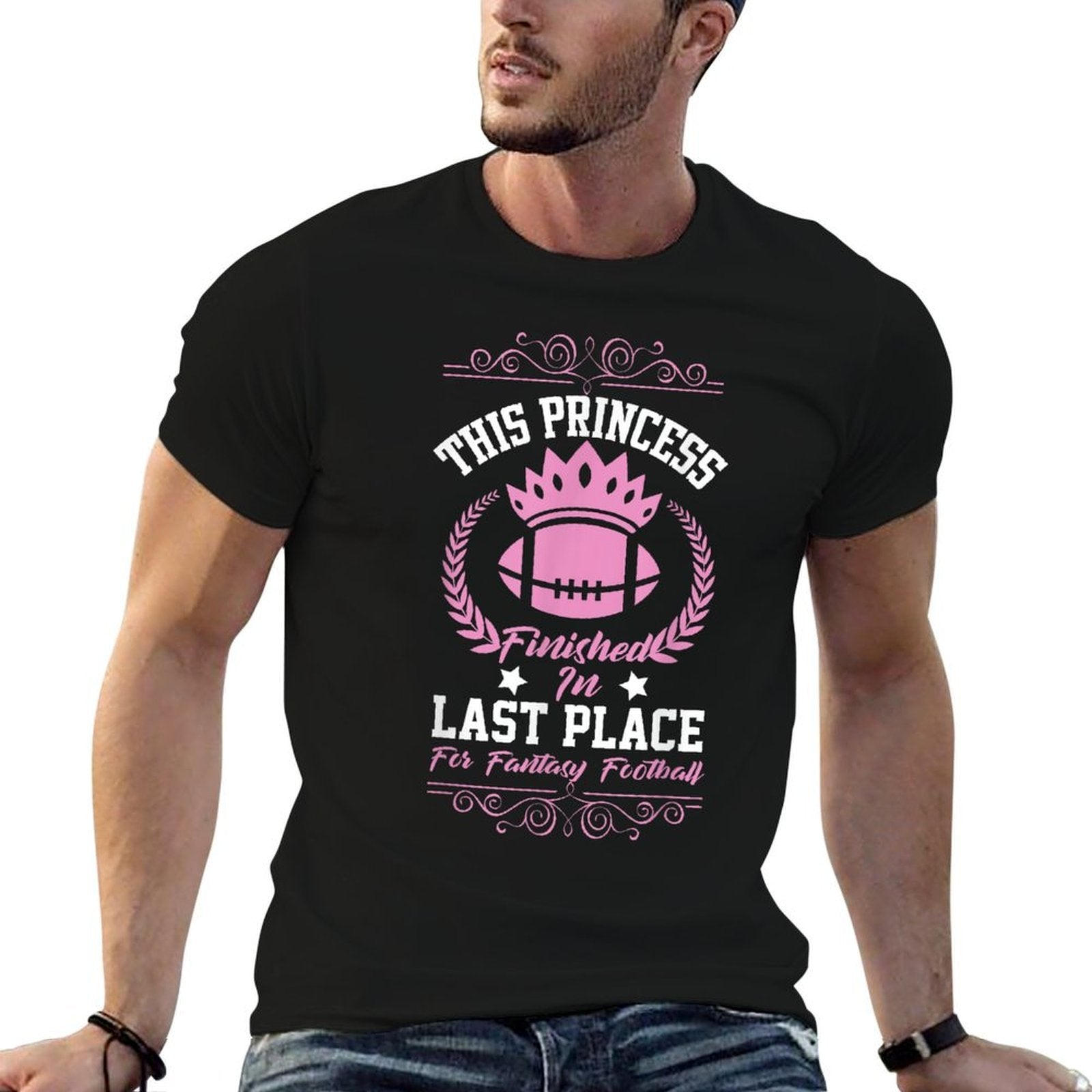 Fantasy Football Princess Funny Party Design Lose Comfortable T-Shirt