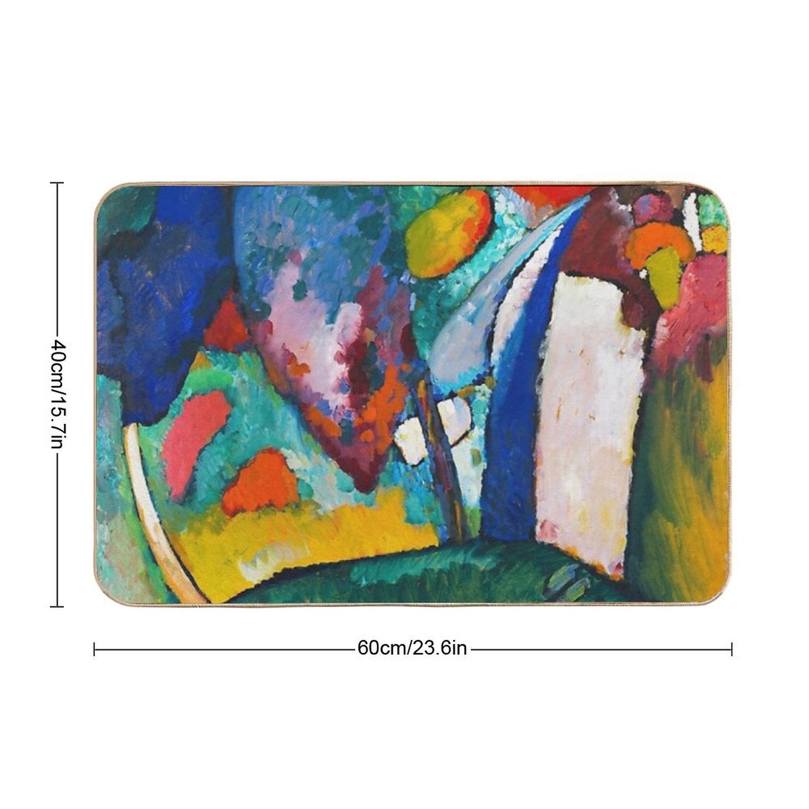 Kandinsky HD - The Waterfall  Absorbent Bath Mat
