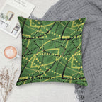 Copy of The Classic Seat Fabric Found on Melbourne Metro Trams And Trains! Soft Short Plush Fabric Throw Pillow