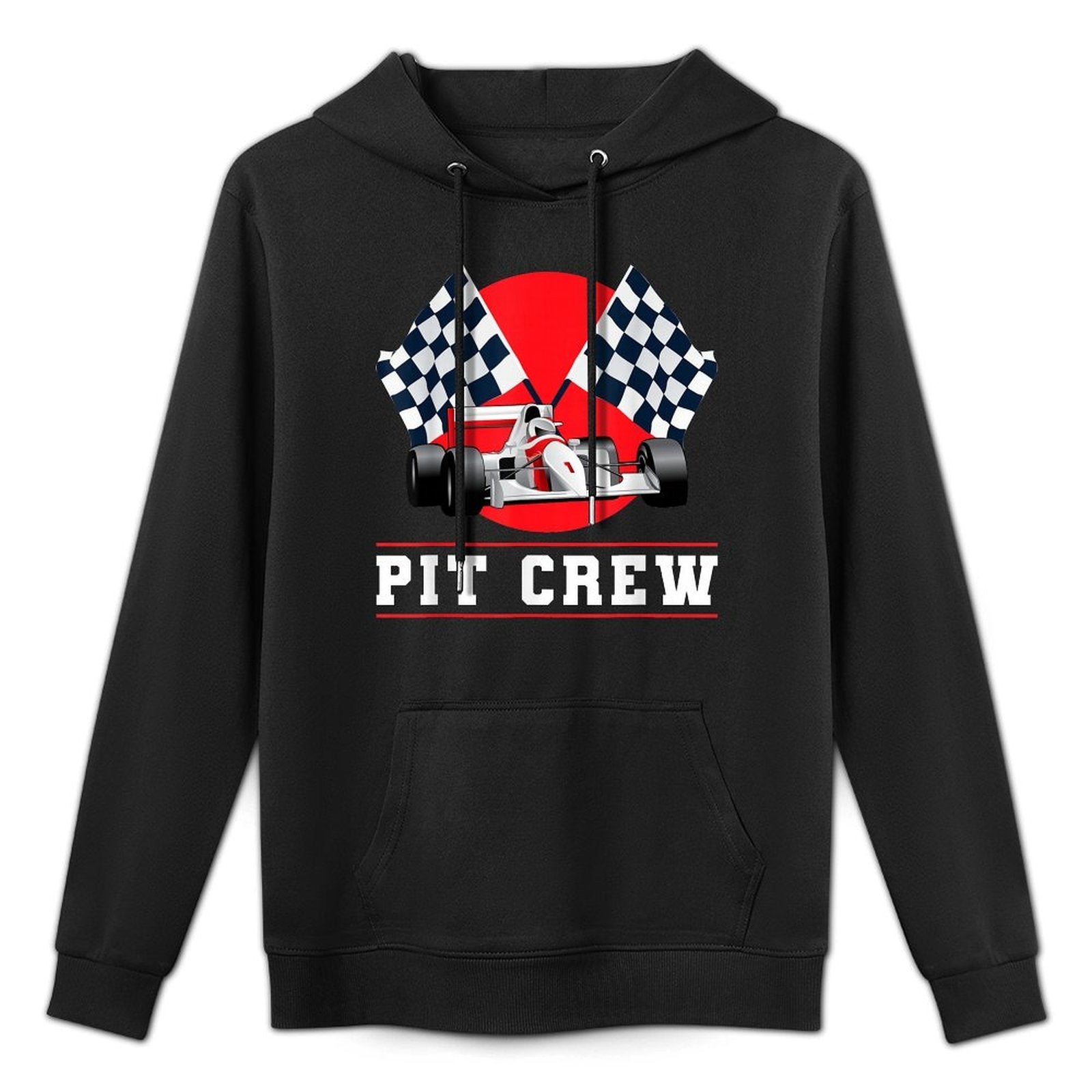 Halloween Pit Crew Costume Race Track All-Day Comfort Hoodie