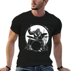 Drummer Bigfoot Playing Drums Funny Sasquatch Drumming  Quick-drying T-Shirt